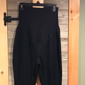 A Glow maternity black dress pants. Size large